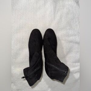 Mari A Suede Ankle Boots - Black - Size 8.5